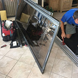 sliding glass door frame repair Blythe